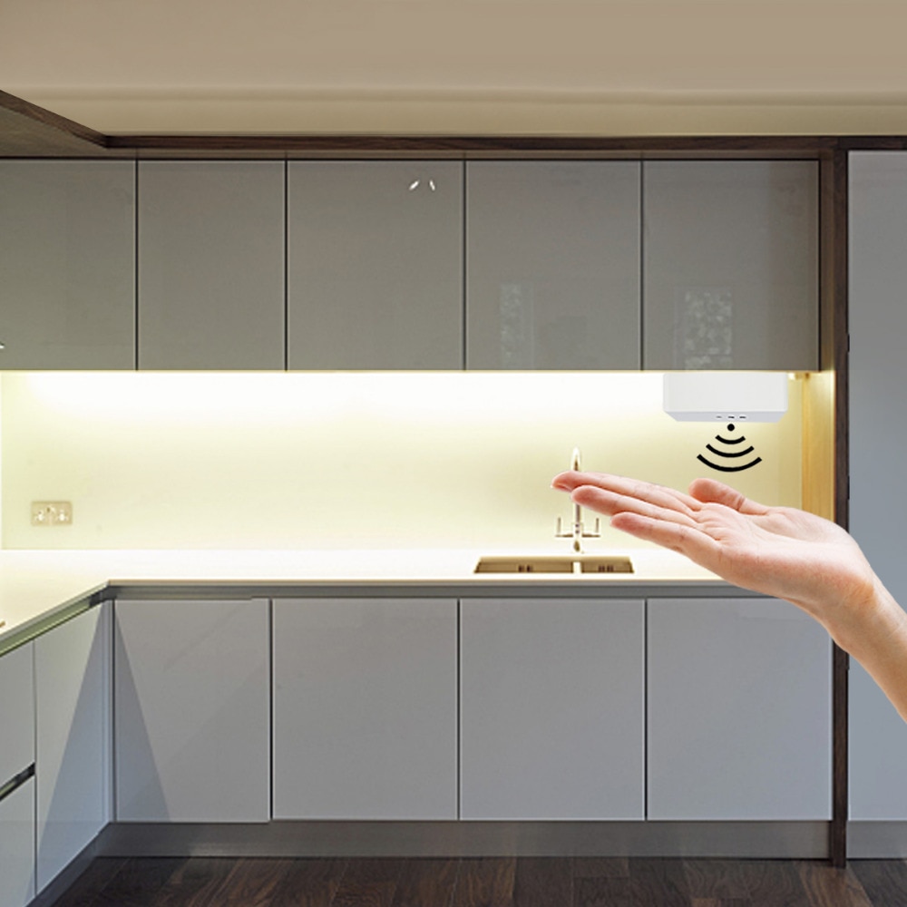 Dimbare Hand Sweep Sensor LED Switch Motion Smart Switch Voor DIY Garderobe Keukenkast Kast Bed LED Strip Licht