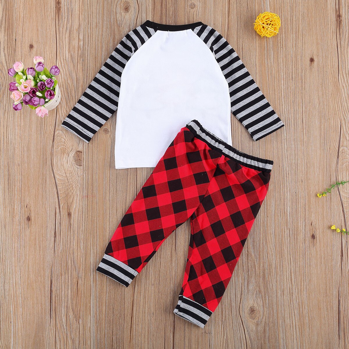 2pcs Christmas Children Boy Girls Clothing Sets Toddler Kids Girls Long Sleeve Christmas tree Tops+Pants Outfits