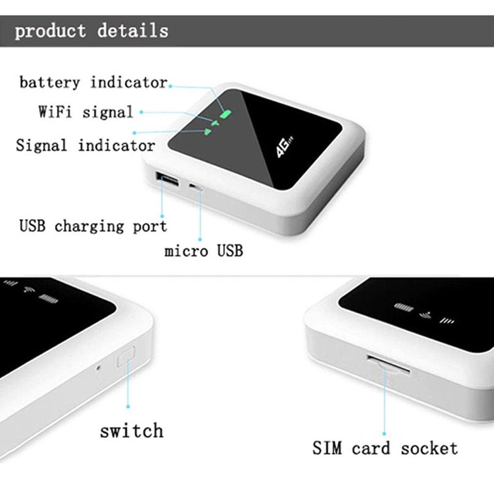 Q5 Tragbare Hotspot MiFi 4G kabellos Wifi Handy, Mobiltelefon Router Schnelle Geschwindigkeit Wifi Verbindung Gerät