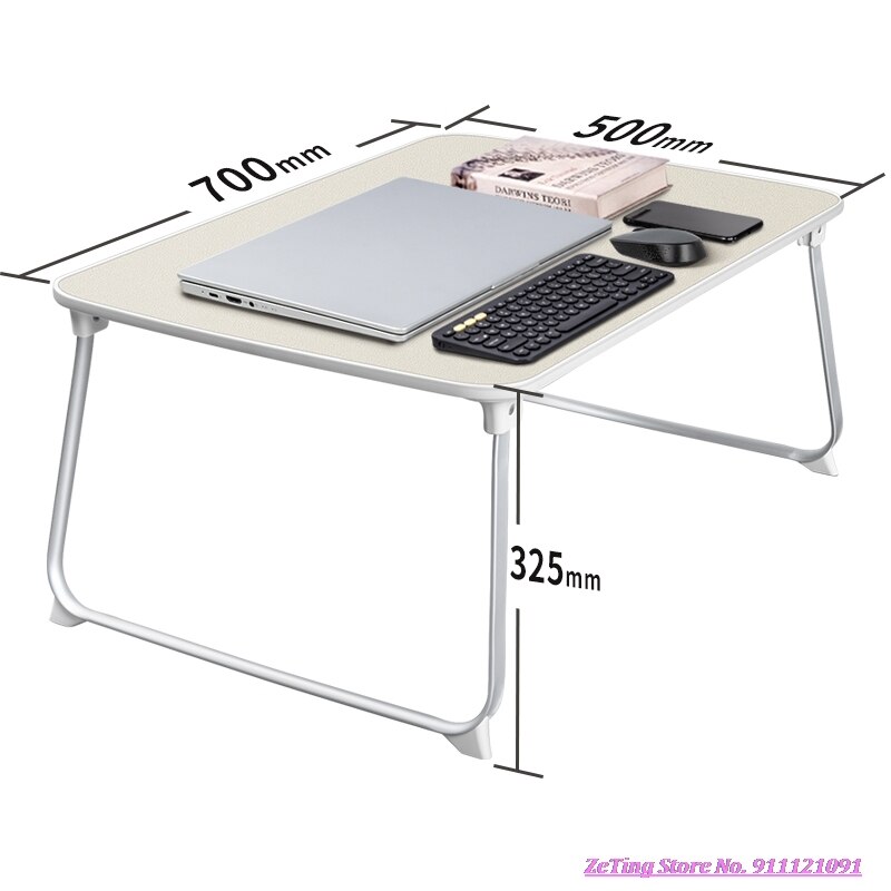 Foldable laptop desk for bed & Sofa writing desk small table household dining table children's bay window foldable bracket Cool: 700x500x325mm