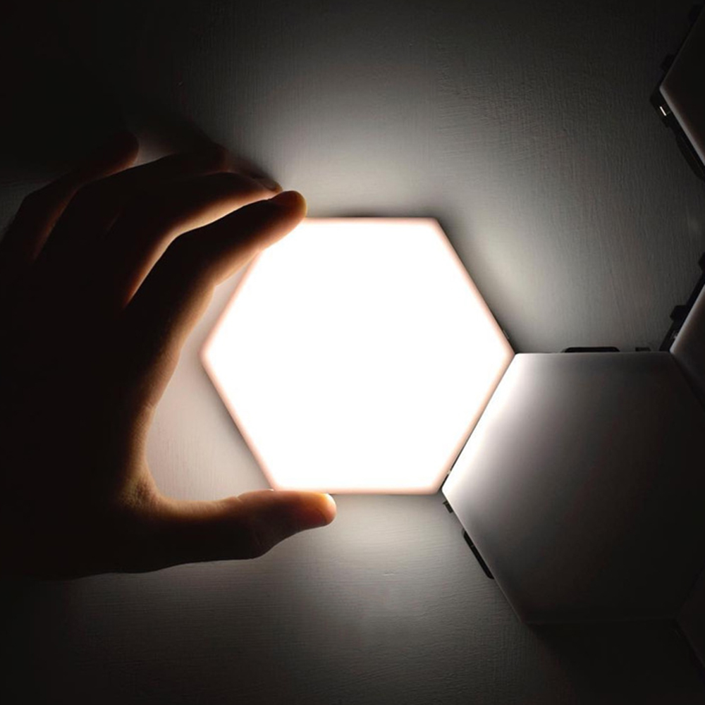 Quantum Light Led Mosaic Hex Light Modular Touch Sensor Light Night Light Magnetic Hexagon Wall Lamp House of Novelty
