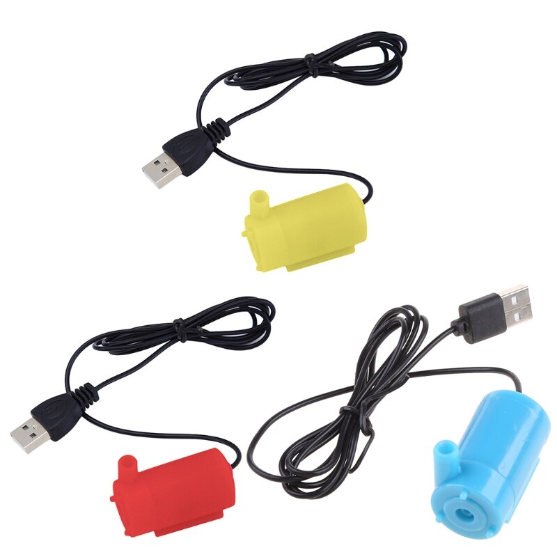 Micro Dompelpomp Fish Tanks Aquarium Usb Aangedreven Dc 5V 2-3L/Min Mini Motor Water-Pomp accessoires