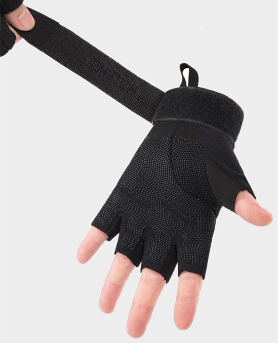 Gants tactiques pour hommes, moto demi-doigt, pilote de soldat spécial, protection des fans de l'armée Black Hawk, haute quantité