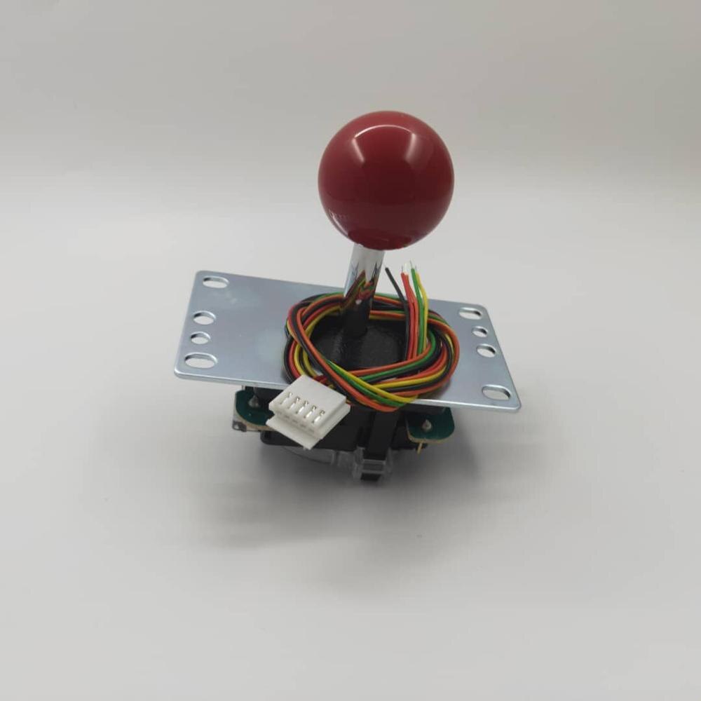 Originele Japan Sanwa Joystick Jlf Tp 8YT Vechten Rocker Met Topball En 5pin Draad Voor Jamma Arcade Game Diy Deel: red