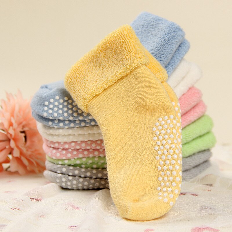 Ideacherry Baby Socks Autumn Winter Thicken Newborn Sock Warm Baby Boy Girl Socks Floor Antiskid Sock For Kids 0-3 Year