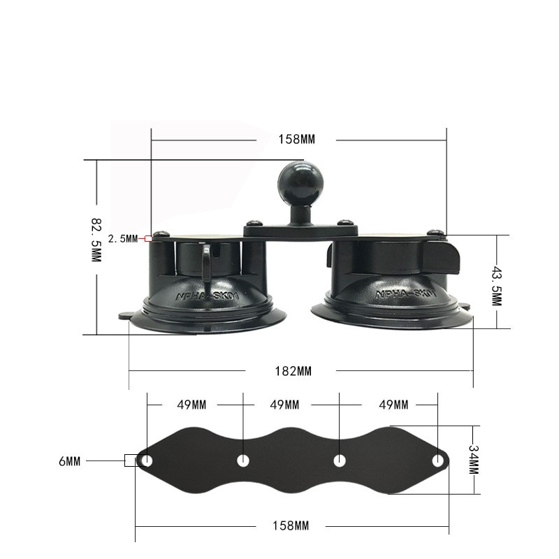 FANAUE Twist Lock zuignap basis met 1 inch kogeladapter compatibel met FANAUE Twist Lock zuignap basis met 1 inch kogeladapter compatibel met