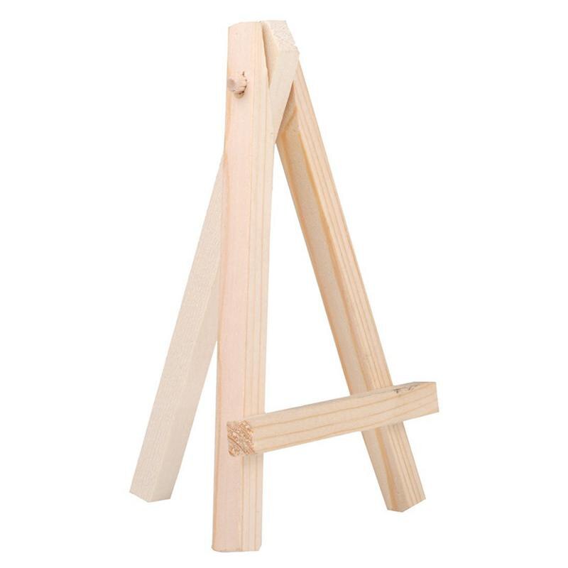 4 Door 4 Inch Mini Canvas En 8*16Cm Mini Houten Schildersezel Set Voor Schilderij Tekening School Student artist Supplies, 12 Pack