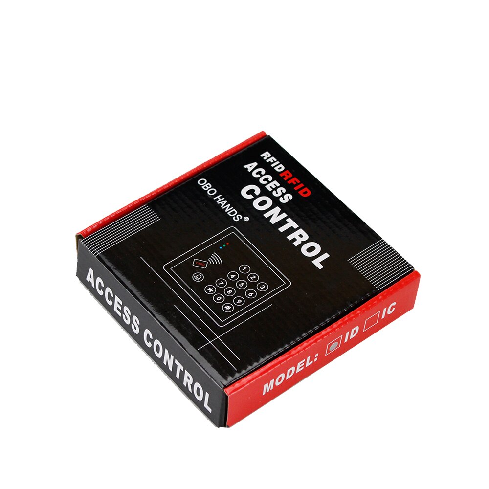 Door Access Control Keypad RFID ID Cards Proximity Reader with 10 Key Fobs for Home Offices Security System