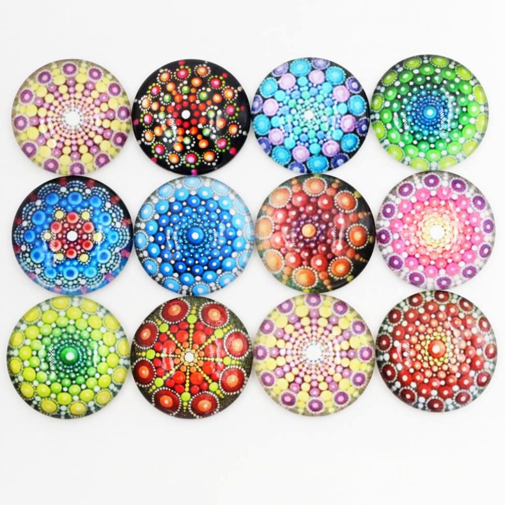 10pcs 25mm Mixed Cat Cut Handmade Photo Glass Cabochons Pattern Domed Jewelry Accessories Supplies: F5-40