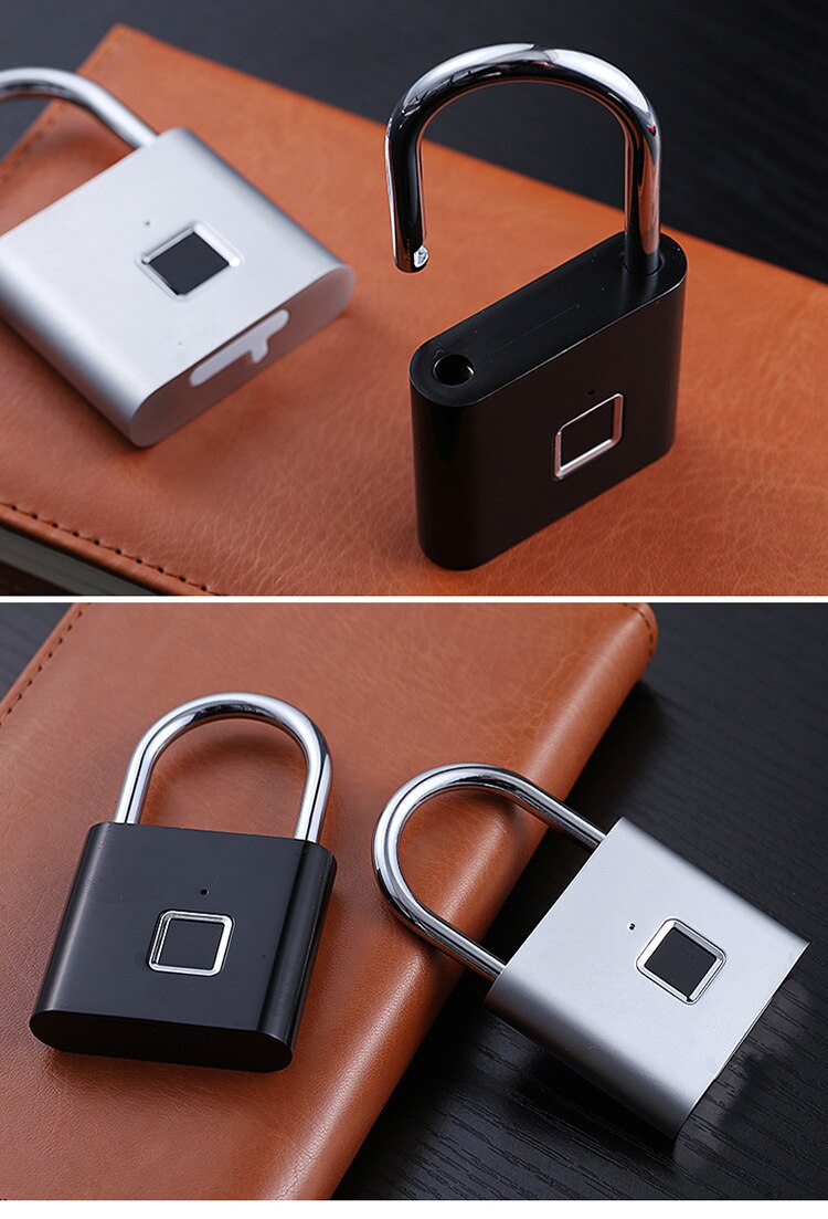 IP65 Waterproof Smart Electronic Fingerprint Padlock/Smart Biometric Fingerprint Pad lock