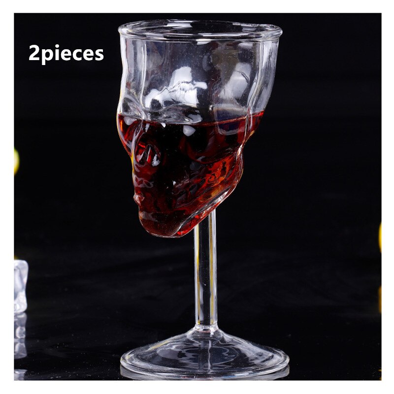 2 stk / mye 150ml mini interessante halloween hodeskalle vinglass ølglass krus beger vinglass vaso min bootle copo beger