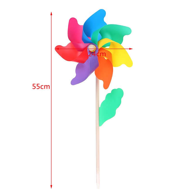 45Cm Hout Tuin Yard Party Windmolen Wind Spinner Ornament Decoratie Kinderen Speelgoed