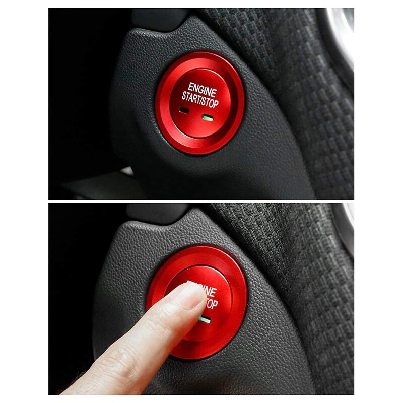 Ignition Button Decals for Chevrolet Chevy Equinox Malibu Sonic Traverse Trax Push Start Stop Stickers Caps Covers