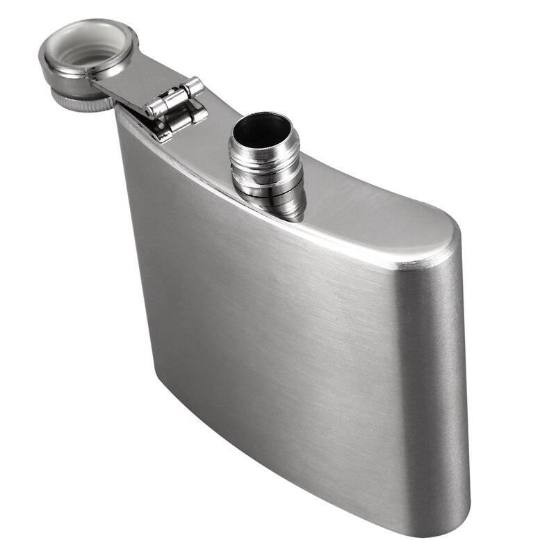 Stainless Steel Hip Liquor Whiskey Alcohol Pocket Flask Box + Funnel