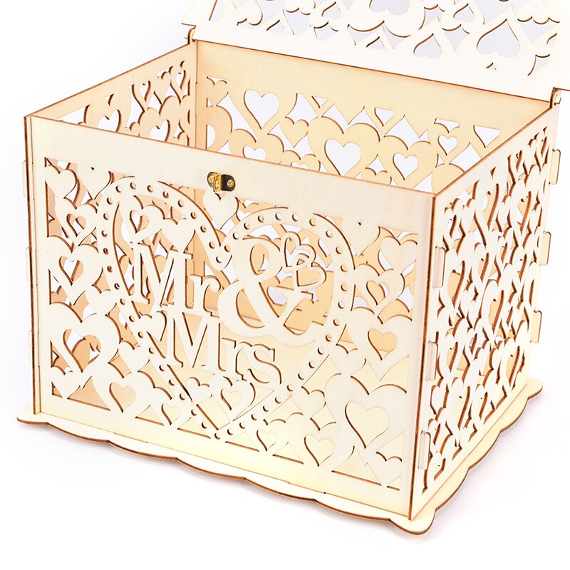 DIY Wedding Card Boxes Wooden Box Wedding Suppl... – Grandado