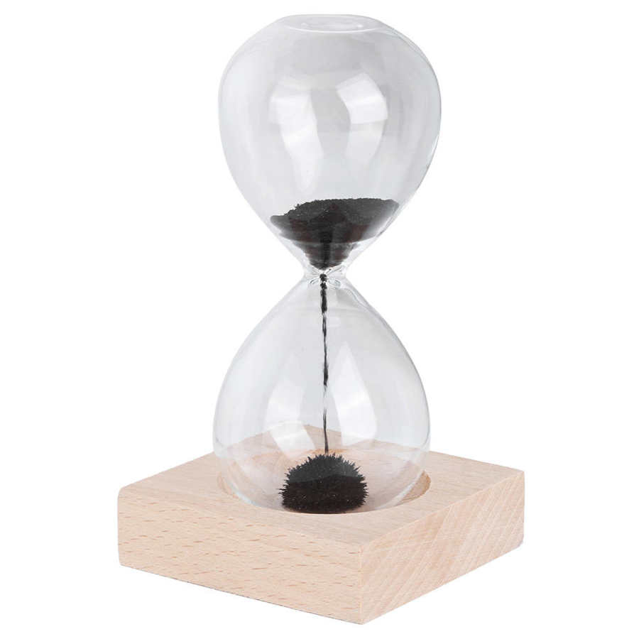 Reloj de arena magnético para escritorio, cronómetro con Base para decoración del hogar, adorno, , decoración del hogar
