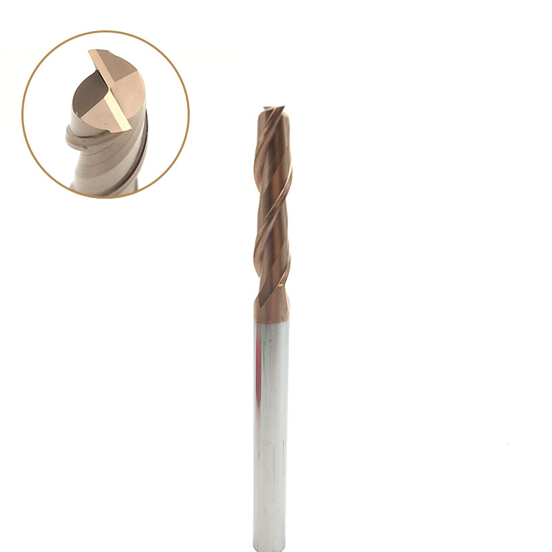 1pcs Endmills Carbide 6mm 8mm Lange 100mm Mill Cutter Tool 2F 3F 4F platte Frees draaibank cnc Metalen Frees Tool voor staal