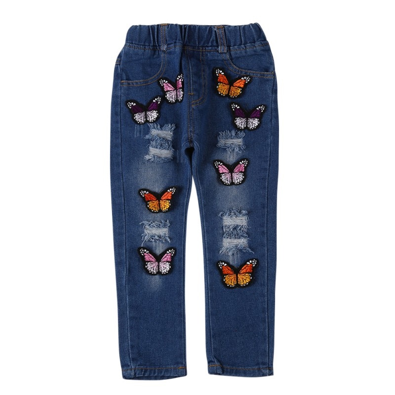 Pantalon a trou fille best sale