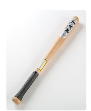 Solid locust wood high-polished and heavy-duty solid wood baseball bat Baseball bat Log baseball bat: Black / 74cm