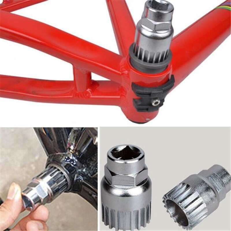 4 PCS Bicycle Repair Tool Sets Kits Chain Crank Wheel Extractor Pedal Remover Puller Tool Outdoor Cycling MTB Bike Axle Remover