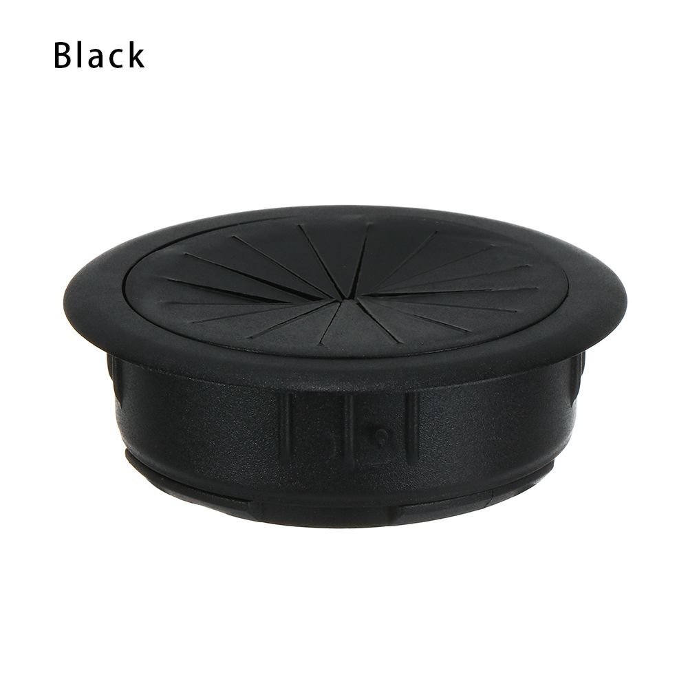 Practical Organizer Cable Clamp Buckle Line Line Box Computer Grommet Wire Hole Cover Desk Table Cable Fastener: black