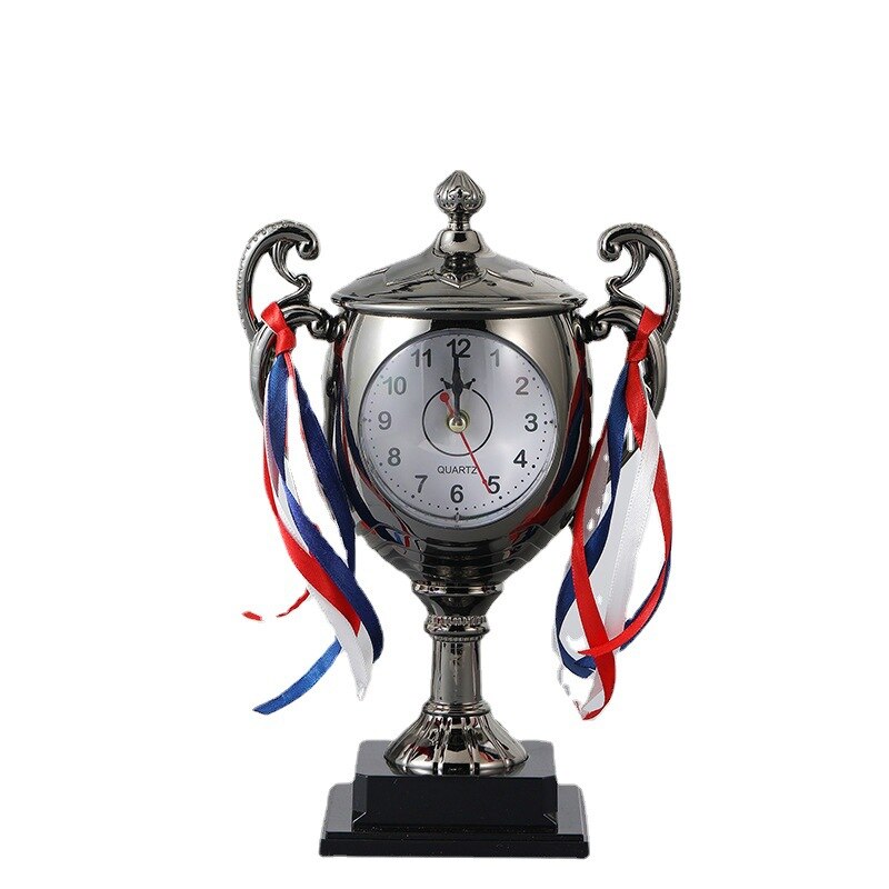 Trophy Small Alarm Clock Ornaments Desktop Children Bedside Wake-up Stereoscopic Student Prizes