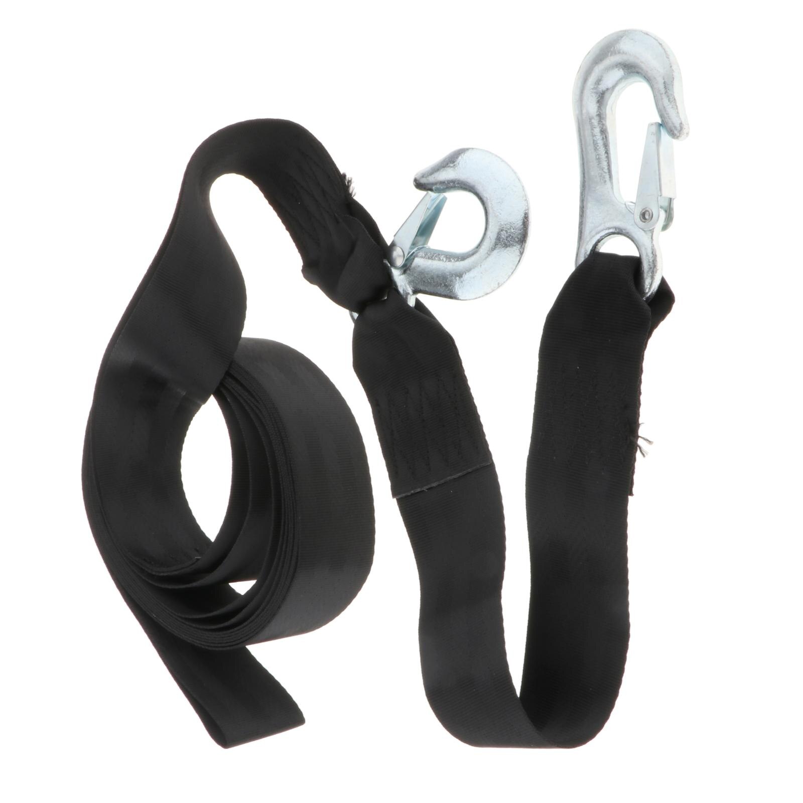20 Foot Boat Trailer Winch Strap Two Hooks 1333 Lbs Capacity Attachment