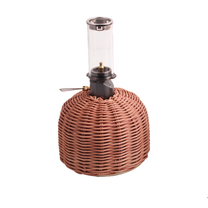 Gas Canister Protective Cover Outdoor Camping 230G Gas Canister Fuel Cylinder Rattan Weave Storage Bag