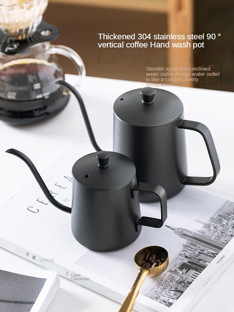 Wood Filter Coffee Machine 400ml Reusable Manual Coffee Maker Set American Home Use Latte Coffee Tool Hand coffee maker set