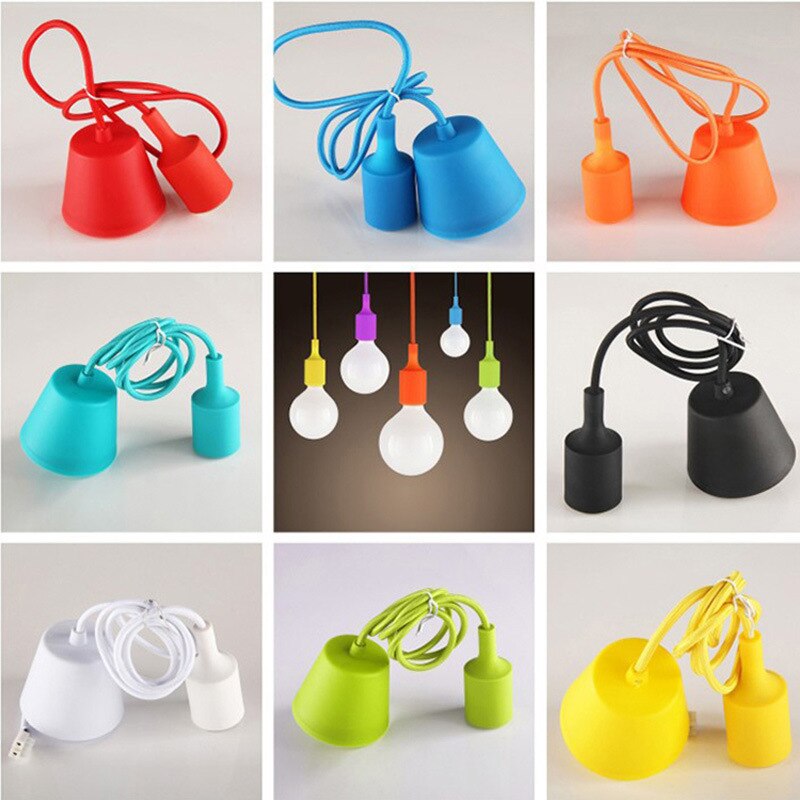 Farverige kunst pendellamper moderne gør-det-selv smarte lamper hjem butik butik industriel indretning pendel lampadari