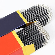 100 Stks/partij 0.7 Mm Balpen Vulling Geschikt Voor Intrekbare Pen Zwart/Bluered Inkt Schrijven Pen Vullingen Stationair Papelaria