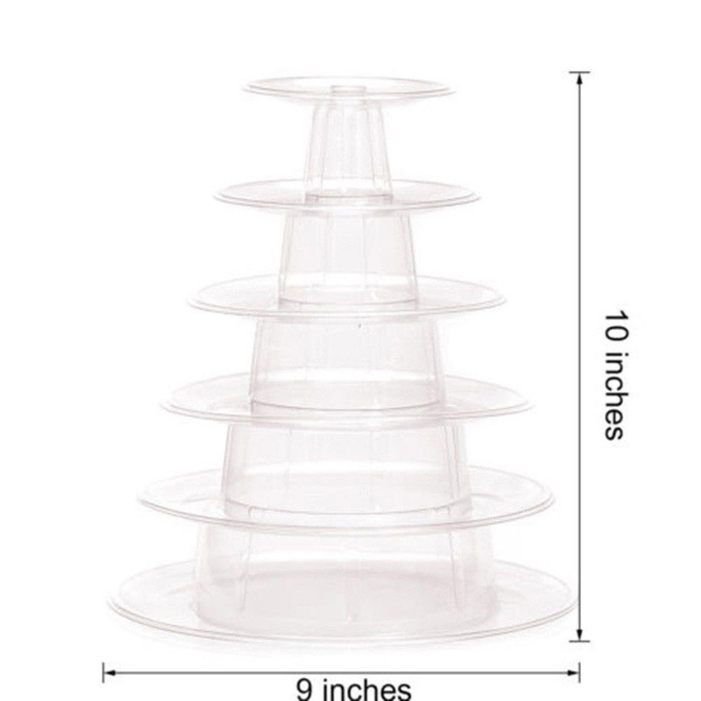 6 Ebenen Macaron Turm Kuchen Stehen Cupcake Makronen Anzeige Gestell Halfter Werkzeuge Hochzeit Dekor für Ostern Weihnachten Geburtstag Party