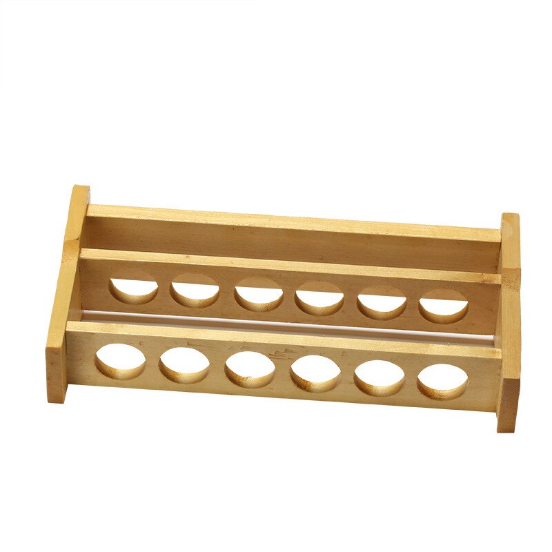 Wooden Rack For Colorimetric Tube Wooden Test Tube Holder Wood Stand Up To 6 Tubes 50ml Diameter 28 mm Laboratory Supplies