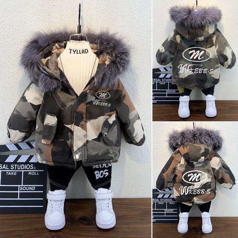 Winter Baby Jungen Warme unten Jacke 2-10 Jahre Jungen Mantel lässig Herbst Mit Kapuze Starke Oberbekleidung Mantel Für Jungen freundlicher Kleidung