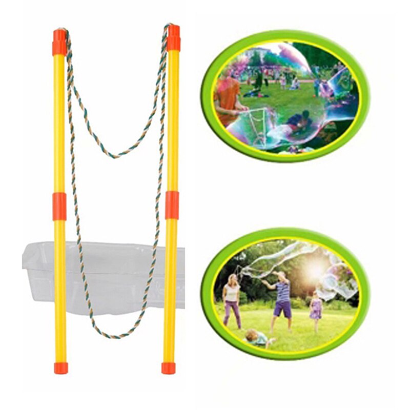 Grote Zeepbel Maker Outdoor Activiteit Grote Bubble Stick Opvouwbare Giant Bubble Stok Outdoor Speelgoed Voor Kinderen Ouder Kind Spel