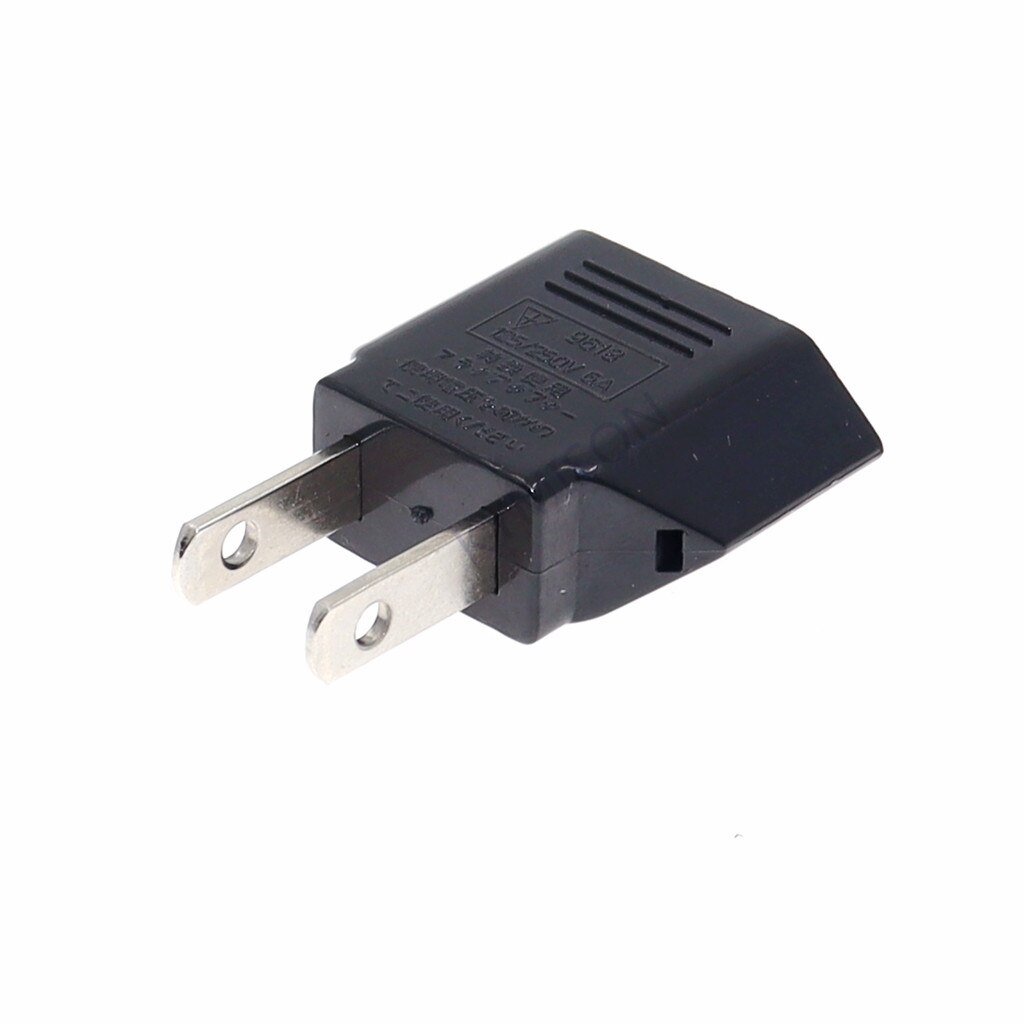 2pcs/lot 6A Universal Travel Power Plug Adapter EU EURO to US USA Adaptor Converter AC Power Plug Adaptor Connector EU to US