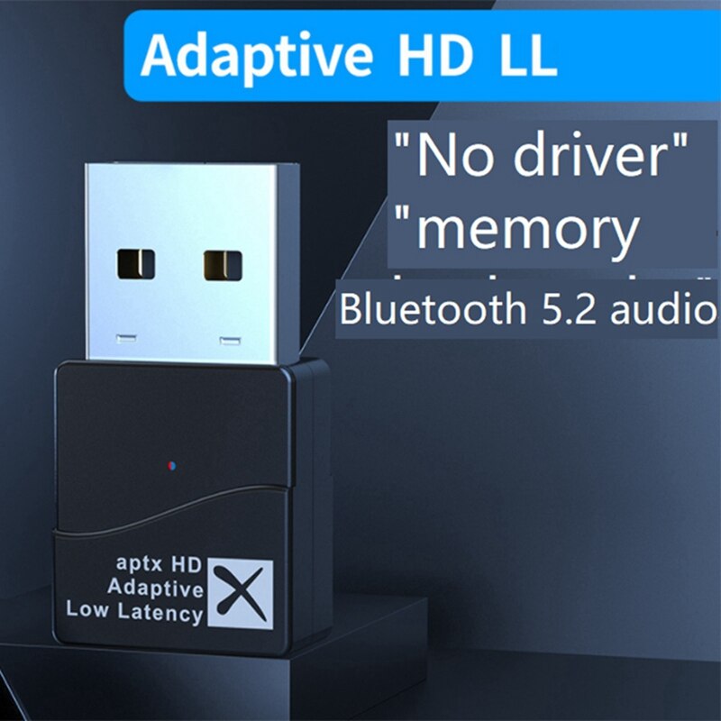 Bluetooth Adapter Driver-Gratis Usb Bluetooth 5.2 Zender + Usb Verlengkabel + Type-C Adapter