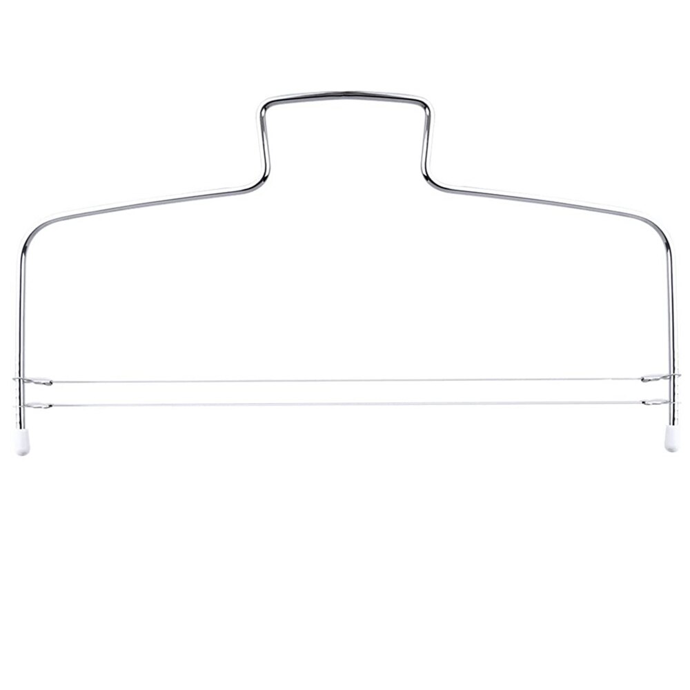 1Pcs Single Double Line Cake Cut Slicer Adjustable Stainless Steel Bread Divider Pastry Knife Reusable DIY Baking Tools for Cake: Double Line