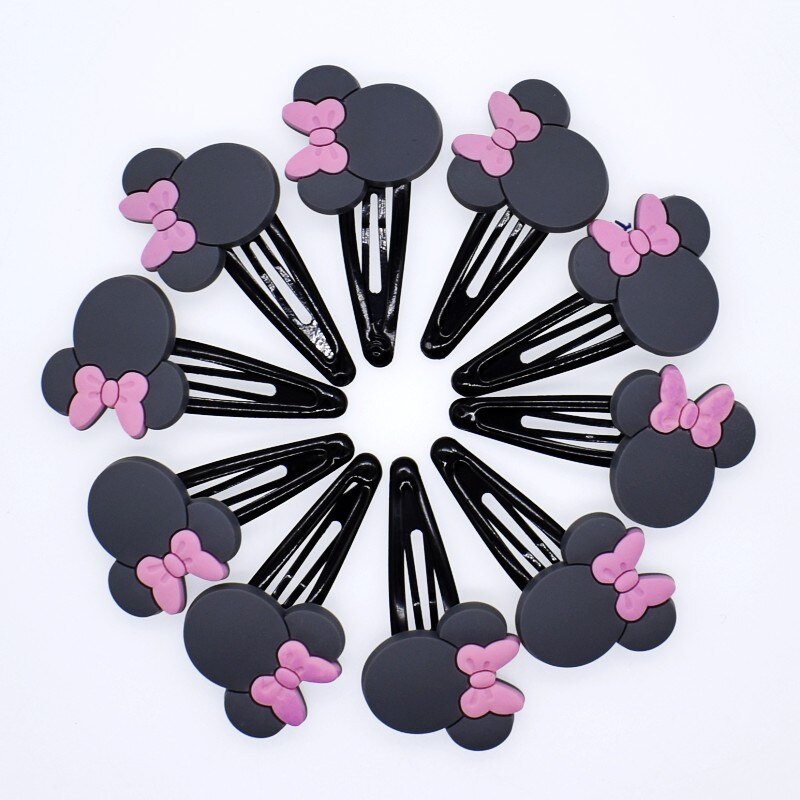 10 stuks schattige meisjes haarspelden in de vorm van een muis en een konijntje in de vorm van een kinderhaaraccessoire, haarspeldjes en haarclips, souvenir: 13