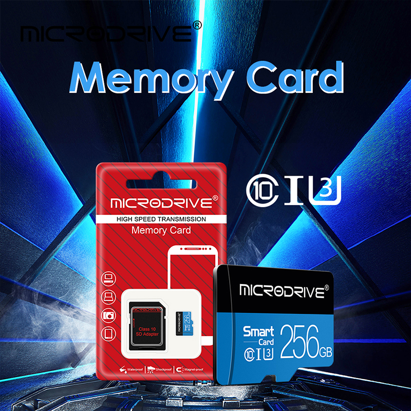 Micro Mini SD Card 4GB 8GB 16GB 32GB 64gb 128gb 256gb Class 10 U3 High Speed Memory Card for Phone / Tablet / Camera / DVR