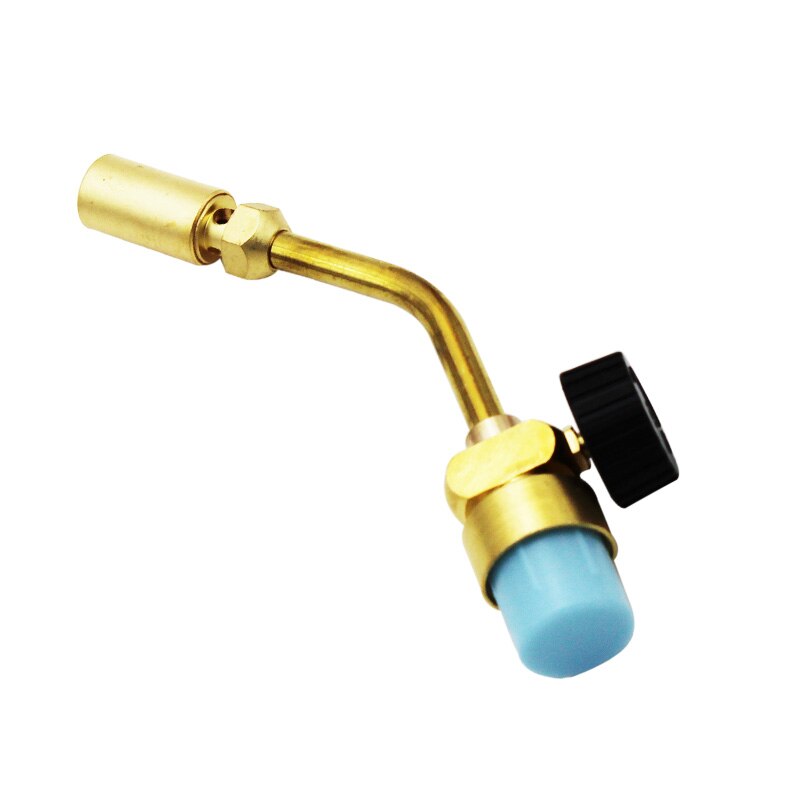 Propane Tank Gas Welding Soldering Manual Start Hand Torch Head 100% Solid Brass With Flow Control Valve