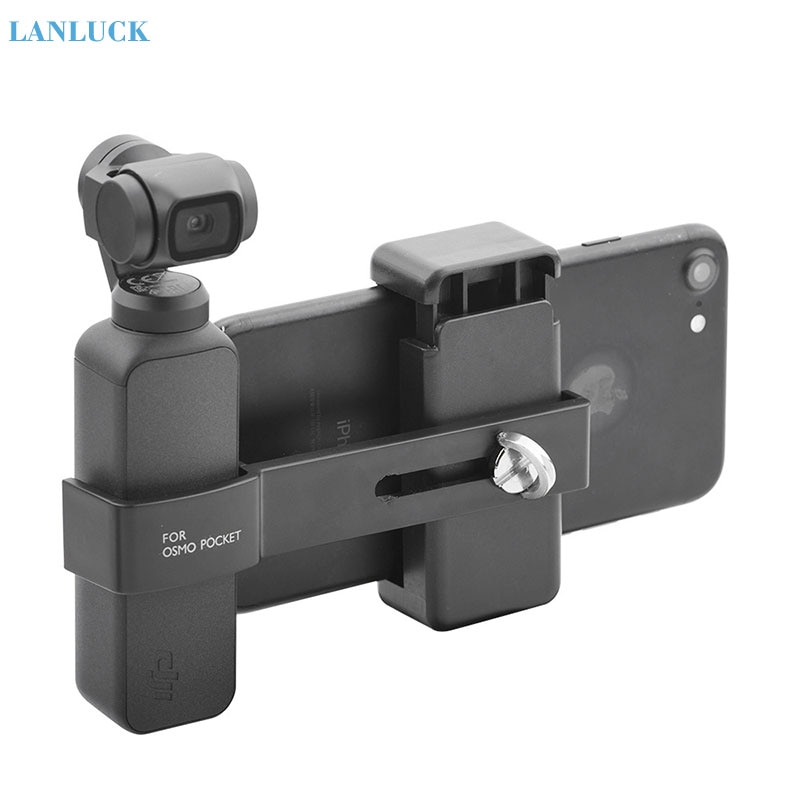 DJI OSMO Pocket 2 – stabilisateur de caméra à cardan portatif, Clip de montage pour téléphone, adaptateur de connecteur de téléphone, accessoires