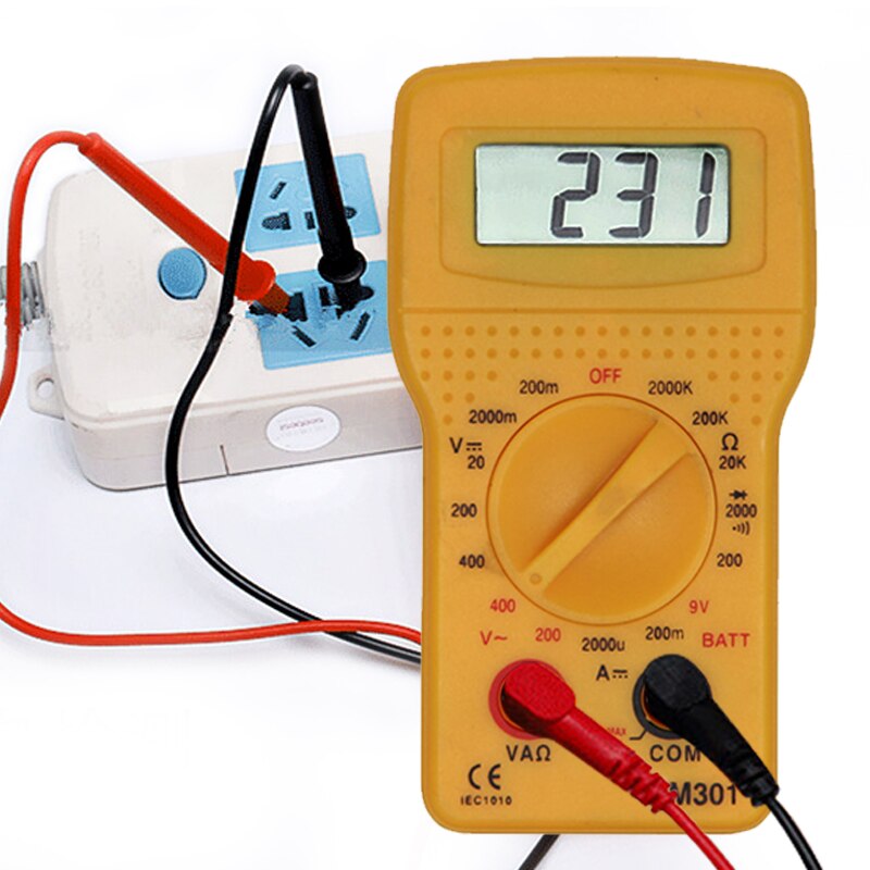 Handheld Digital Multimeter LCD Backlight Portable AC/DC Ammeter Voltmeter Ohm Voltage Tester Multimeter Fast: Default Title