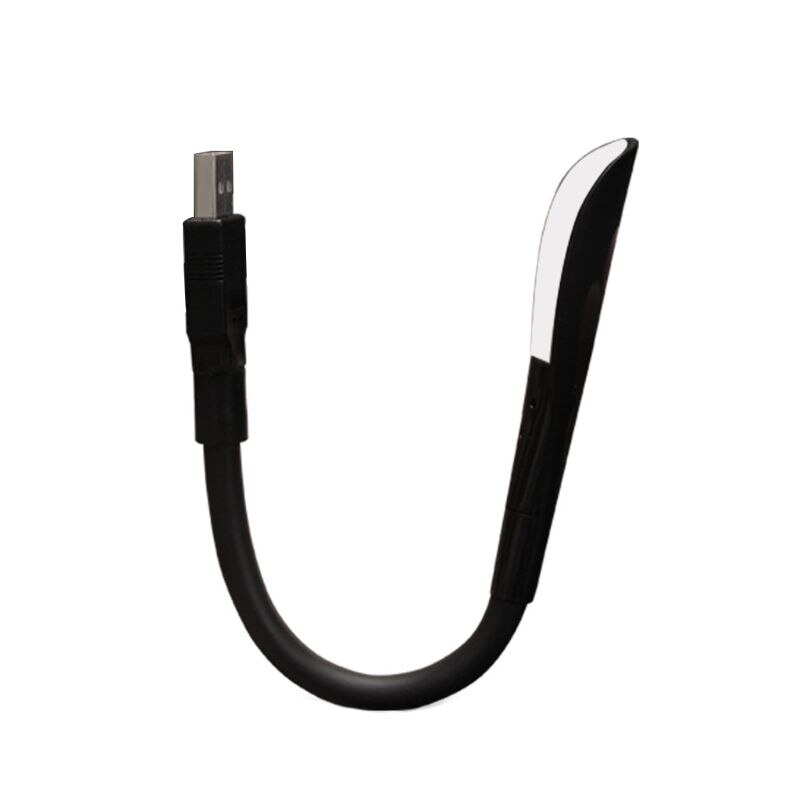 Portable Mini USB Light LED Lamp 14LEDS Flexible In-line USB Light Ultra Bright Nightlight for Power Bank PC Laptop: Black 24.5cm