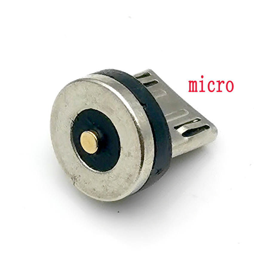 Magnetic Plug Micro USB Type C Magnet Connector Magnetic Charging Cable Adapter Mobile Phone Dust Plugs: Dark Grey