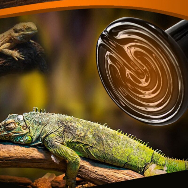 Pet Heating Light Bulb Infrared Black Ceramic Emitter Heat Lamp Bulb For Reptile Animals Heater Brooder ceramic heate