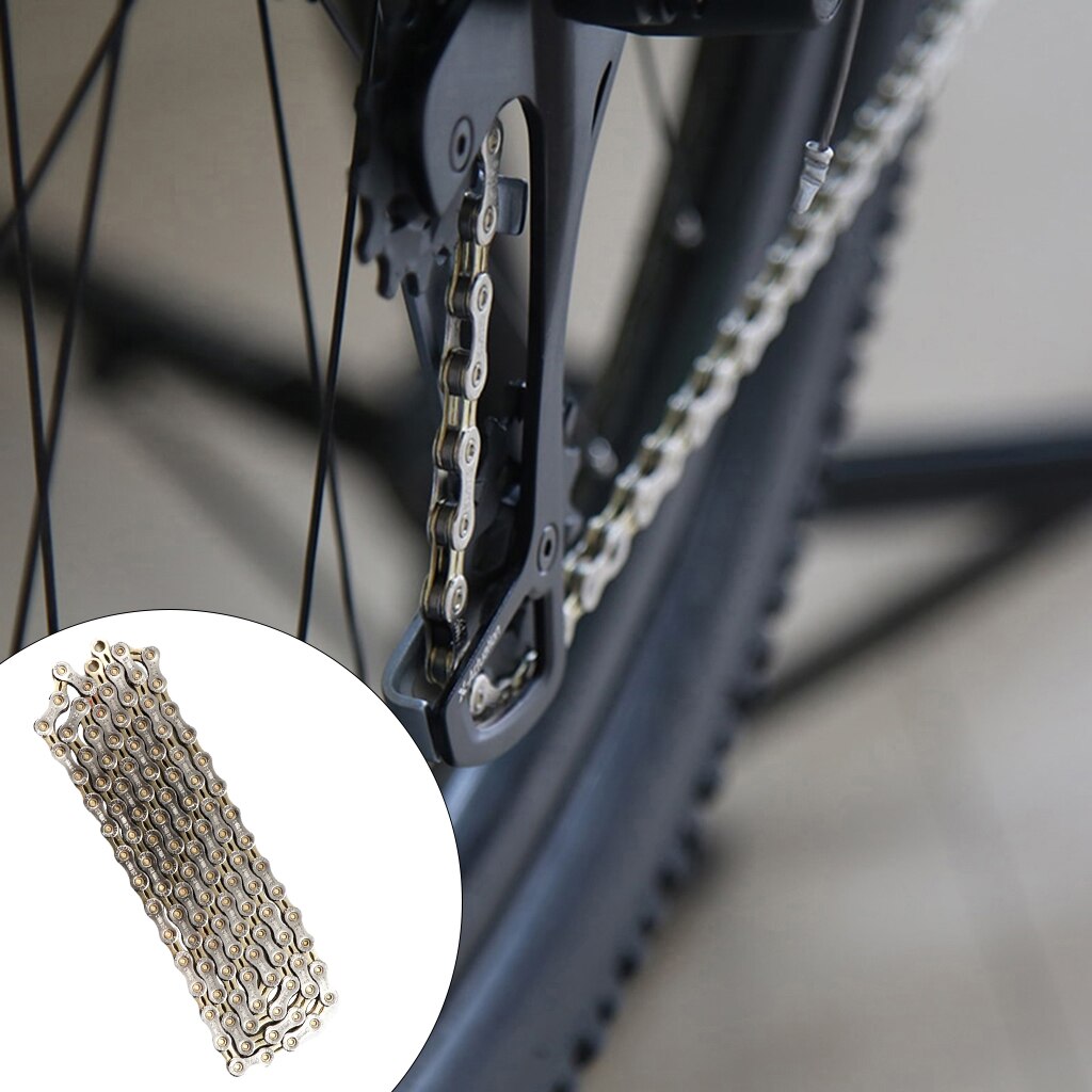 Sturdy Carbon Steel 8-12Speeds Bike Chain MTB Road Bicycle Chains Link Parts: Silver 11S