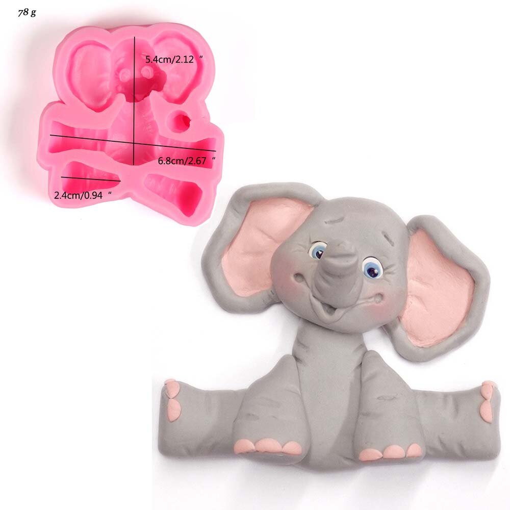 Cake Mold Animals Silicone Mold Biscuit Moldes Fondant Molds Cake Decorating Tools Chocolate Gumpaste Mold Sugarcraft,Cake Tools: Elephant
