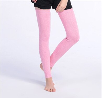 Newly Women Winter Warm Solid Leg Warmers Wool Knitting High Knee Socks Autumn Ruffle Trim Leg Warmers Boot Topper Socks: Pink