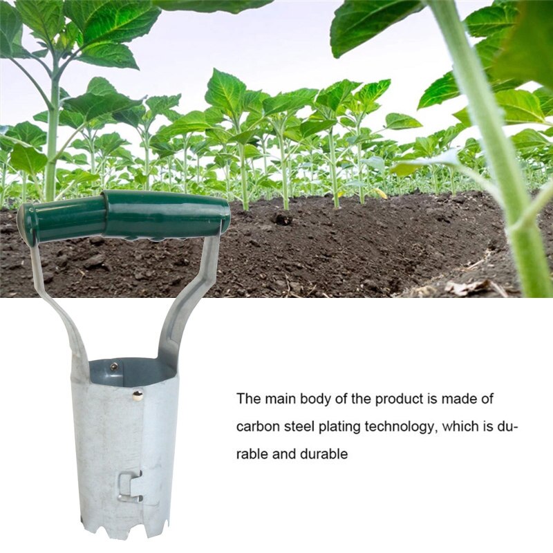 Home Garden Farm Tools Seedling Tube Vegetable and Flower Seedling Transplanting Cylinder Seeder Agricultural Tools